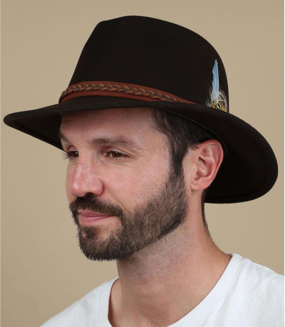 Fedora braun Filzhut Stetson Traveller Tucson Vitafelt beaver Fedora braun Filzhut Stetson Traveller Tucson Vitafelt beaver
